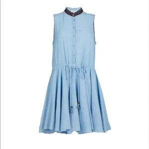 Zadig & Voltaire Ranie Chambray Mini Dress